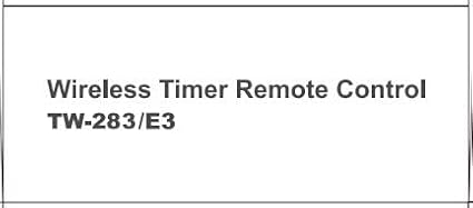 Pixel Remote Timer TW283-E3 LCD Multi-Function Shutter Remote Release Timer - Image 12