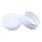 HAHIYO 2Pcs 2.4Inch/60mm White ABS Plastic Eight-petaled Desk Grommet Wire by HAHIYO