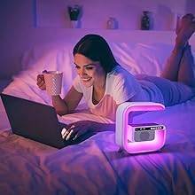 Table Lamp with Hi-Fi Bluetooth Speaker, Bedside LED Lamp with Up to 15W Qi - Image 5
