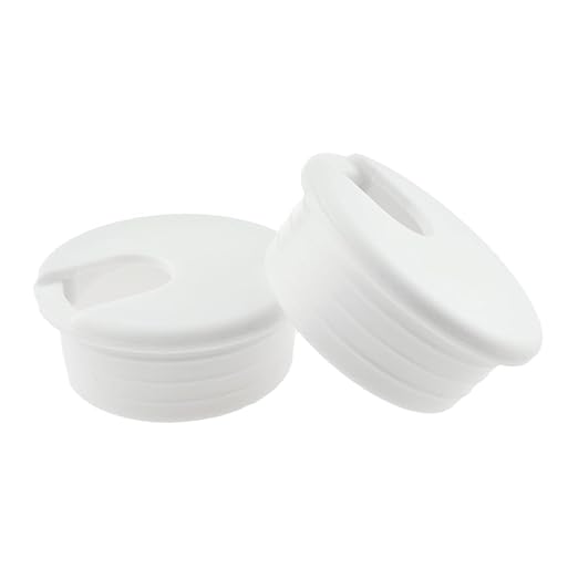 HAHIYO 2Pcs 1.77Inch/45mm White ABS Plastic U-Shaped Desk Grommet Wire Grommet by HAHIYO