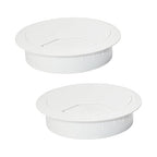 2 Pcs Desk Grommet 2-3/8" / 60 mm, Desk Cord Hole Cover, Cable Grommet ABS by EASYEAH