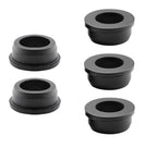 5 pcs 2" Drill Hole，1-9/16"ID Black Silicone Top hat Rubber Grommets by Unknown