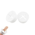 HAHIYO 4Pcs 1Inch/25mm White Flexible Rubber Desk Grommet Wire Grommet Cable by HAHIYO