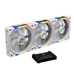 GAMDIAS Aeolus P2-1203U 120mm ARGB PWM Fan, Include Reverse Fan Blade x3 by GAMDIAS