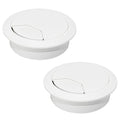 2 Pcs Desk Grommet 2" / 50 mm, Desk Cord Hole Cover, Cable Grommet ABS Plastic by EASYEAH