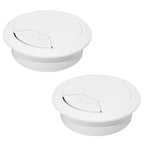 2 Pcs Desk Grommet 2" / 50 mm, Desk Cord Hole Cover, Cable Grommet ABS Plastic by EASYEAH