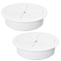 2 Pcs Desk Grommet 3-1/8" / 80 mm, Desk Hole Cover by EASYEAH