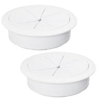2 Pcs Desk Grommet 3-1/8" / 80 mm, Desk Hole Cover by EASYEAH