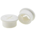 HAHIYO 4Pcs 0.8Inch/20mm White Flexible Rubber Desk Grommet Wire Grommet Cable - Image 4