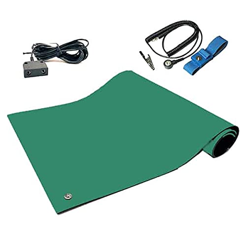 RubberStat Dual Layer ESD Compliant Workstation Rubber Table Mat Kit, Cell by StaticCare