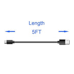 5ft USB-C to Type A Fast Charger Data Type C Cable - Image 2