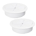 2 Pcs Desk Grommet 2-3/8" / 60 mm, Desk Hole Cover by EASYEAH