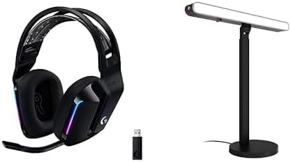Logitech G733 Lightspeed Wireless Gaming Headset + Litra Beam LX Premium by LogitechG