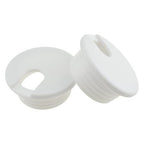 HAHIYO 2Pcs 1.5Inch/38mm White ABS Plastic U-Shaped Desk Grommet Wire Grommet by HAHIYO