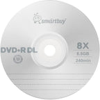 Smart Buy Logo 50 Pack DVD Plus R DVD+r Dl 8.5gb 8X Double Layer Blank Data - Image 2