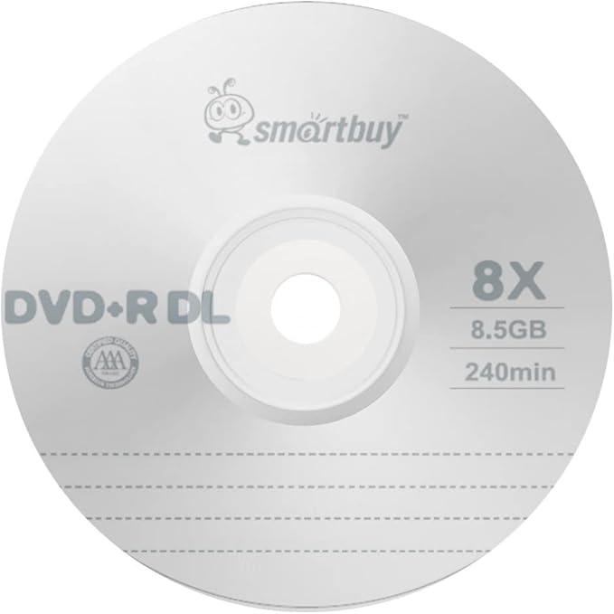 Smart Buy Logo 50 Pack DVD Plus R DVD+r Dl 8.5gb 8X Double Layer Blank Data - Image 2