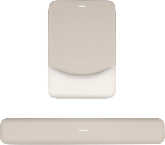 MOSISO Wrist Rest Support for Mouse Pad&Keyboard Set, Rectangular Ergonomic by MOSISO