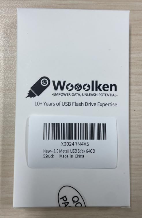 USB 3.0 Flash Drive 64GB 5 Pack, Wooolken High Speed USB 3.0 Thumb Drives Sleek - Image 8