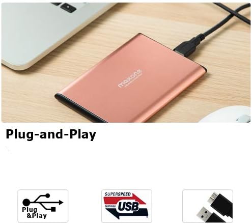 Maxone 500GB Ultra Slim Portable External Hard Drive HDD USB 3.0 Compatible - Image 4