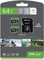 PNY 64GB Elite-X Class 10 U3 V30 microSDXC Flash Memory Card 2-Pack - Image 7