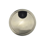HAHIYO 1Pcs 3.15Inch/80mm Brushed Silver Zinc Alloy Desk Grommet Wire Grommet by HAHIYO