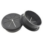 HAHIYO 2Pcs 2.4Inch/60mm Black ABS Plastic Eight-petaled Desk Grommet Wire - Image 5