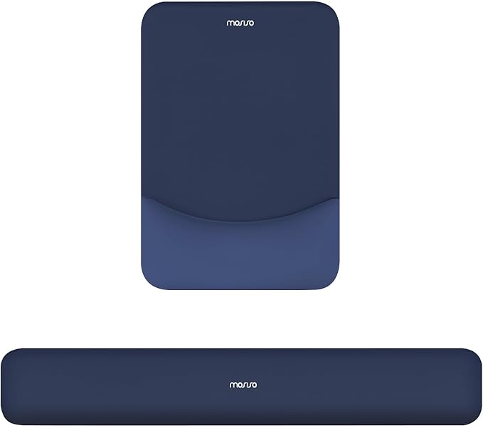 MOSISO Wrist Rest Support for Mouse Pad&Keyboard Set, Rectangular Ergonomic by MOSISO