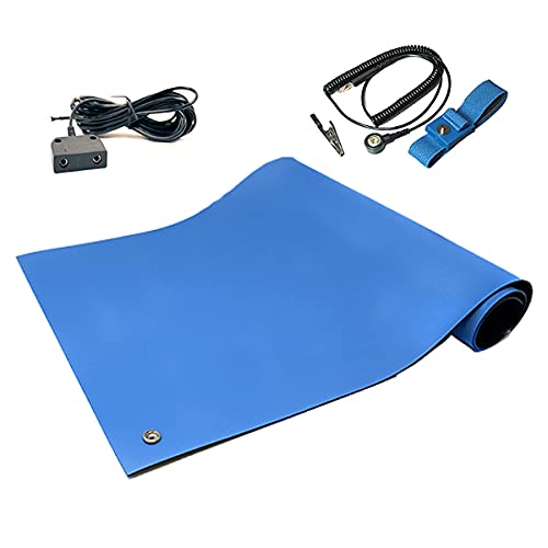 RubberStat Dual Layer ESD Compliant Workstation Rubber Table Mat Kit, Cell by StaticCare