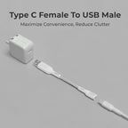 BLACK+DECKER USB C to USB Adapter, Type C Female to USBA Male OTG Cable USBA to - Image 2