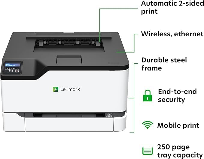 Lexmark CS331dw Color Laser Printer - Image 6
