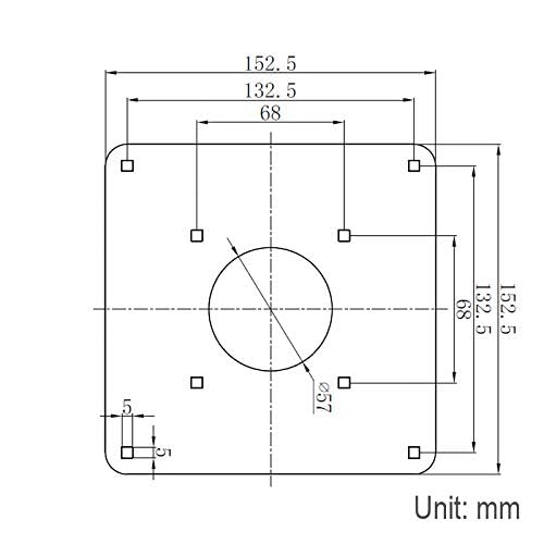 2 1/4" Arcade Trackball Mounting plate - Image 2