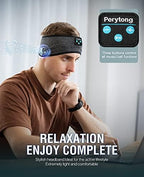 Perytong Wireless Sleep Headphones, On Ear, Model:PTL01 - Image 5