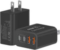 USB C Block 40W, 4 Ports Wall Plug Fast Charging Block, PD+QC Multiport Power by TTC