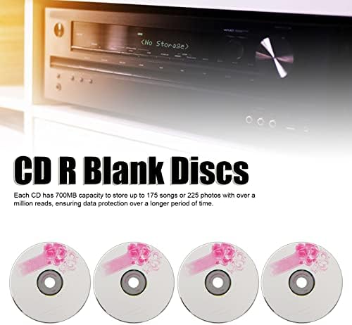 Jectse CD R Blank Discs, 52X 730MB Recordable Discs - Image 2