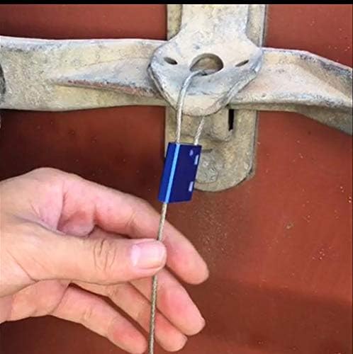 Leadseals 1000 Blue Steel Cable Seals Metal Security Tag Numbered Truck Trailer - Image 3