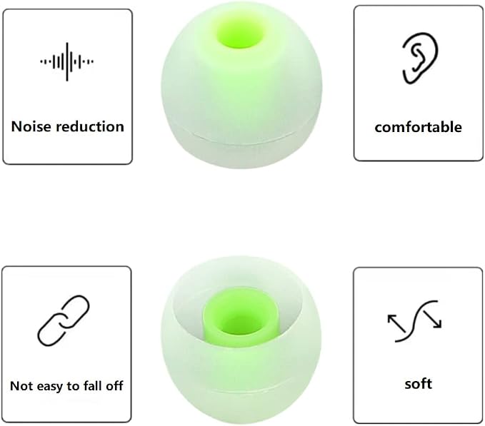 Earbuds Replacement Tips Silicone Earbud Tips Ear Gels Fit - Image 4