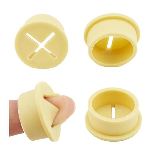 HAHIYO 4Pcs 0.8Inch/20mm Yellow Flexible Rubber Desk Grommet Wire Grommet Cable by HAHIYO