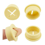 HAHIYO 4Pcs 0.8Inch/20mm Yellow Flexible Rubber Desk Grommet Wire Grommet Cable by HAHIYO