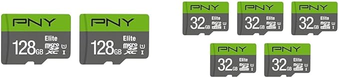 PNY 128GB & 32GB Elite Class 10 U1 microSDXC & microSDHC Card 2-Pack & 5-Pack by PNY