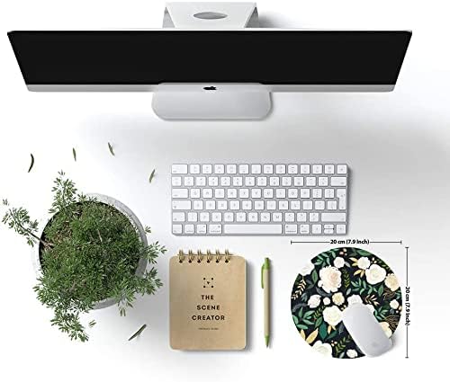 Round Mouse Pad, Floral Mouse Pad, Washable Mousepads - Image 6