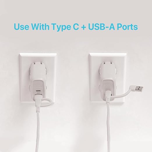 BLACK+DECKER USB C Multi Charging Cable, Fast Multi Charger Cable w/Adapter - Image 2