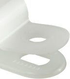 GTSE White Nylon Plastic Cable Clamps, 3/8" Screw Mounts - Image 4