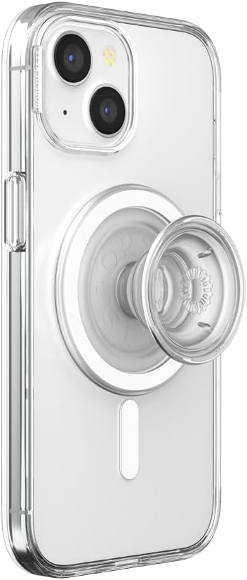 PopSockets iPhone 15 Case with Round Phone Grip Compatible with MagSafe by PopSockets