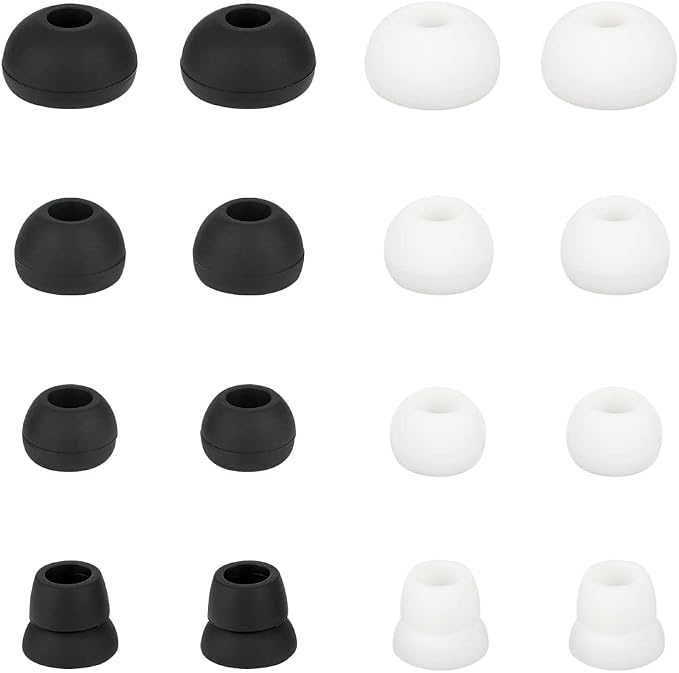 Replacement Earbud Tips Silicone Ear Tips Earbuds Buds Set Compatible by WKYMY