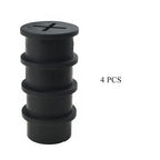 HAHIYO 4Pcs 0.8Inch/20mm Black Flexible Rubber Desk Grommet Wire Grommet Cable - Image 6