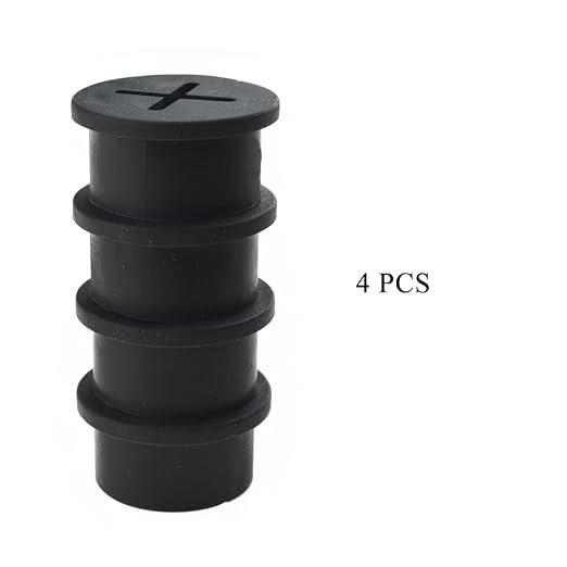 HAHIYO 4Pcs 0.8Inch/20mm Black Flexible Rubber Desk Grommet Wire Grommet Cable - Image 6