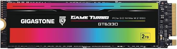 Gigastone M.2 SSD 2TB PCIe 3.0 NVMe SSD 3, 500MB/s Internal Gaming Solid State by Gigastone