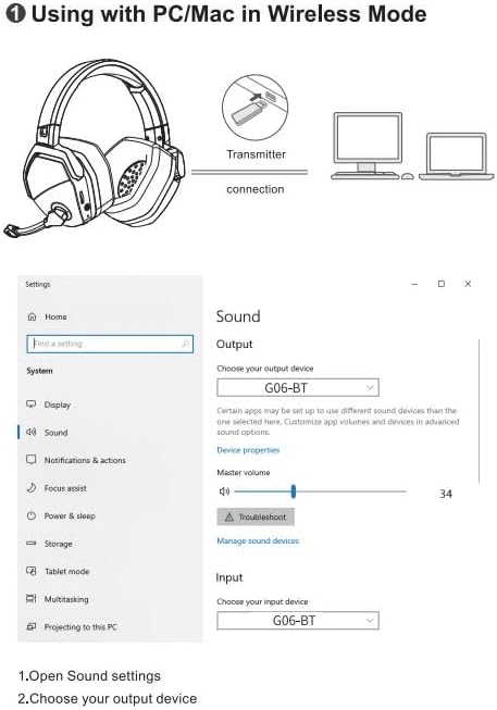 NUBWO G06 Dual Wireless Gaming Headset - Image 11