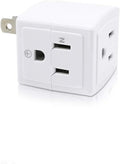 SYCON Adapter Outlet Extender, 2-Prong to 3-Prong Mini Wall Plug by sycon
