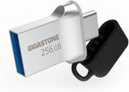 GIGASTONE 256GB Nano Luxus Dual Drive, Z50 USB 3.2 Gen 1, 2-in-1 USB-A & Type-C by Gigastone
